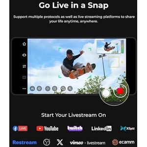 Tail Air NDI Streaming Camera 4K AI Tracking PTZ-camera met intelligente APP-gebarenbediening/USB-C draadloze webcam