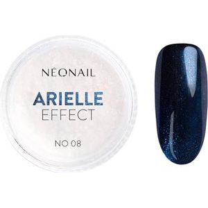 Arielle - Effect 08 - Nagelversiering - Blauw/Wit - Glitterstof