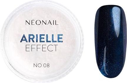 Arielle - Effect 08 - Nagelversiering - Blauw/Wit - Glitterstof