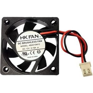 4010 Borstelloze kogellagers, 40 mm x 40 mm x 10 mm, 12 V DC koelventilator, ventilator, 2-pins