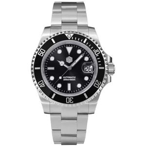 San Martin SN019G Sub 41mm herenhorloge Luxury Water Ghost saffierglas Data Cyclops 20Bar oplichtend PT5000 Dive automatisch horloge (kleur 4), Armband