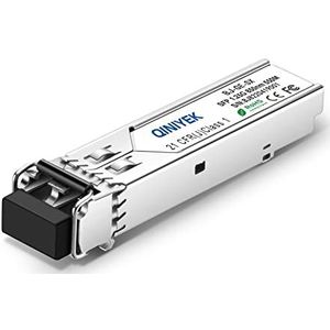 QINIYEK 1.25G Multimode SFP-module, 1000Base-SX SFP naar LC Fiber Transceiver voor Ubiquiti UF-MM-1G, Supermicro, Netgear (MMF 850nm,550m,DDM)