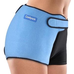 Comfpack Hip Ice Pack Wrap na operatie, herbruikbare kompres heupbrace met gel hot cold pack voor blessures, heupbursitis, heupflexorpijn, ontsteking, ischiaszenuw, hamstring