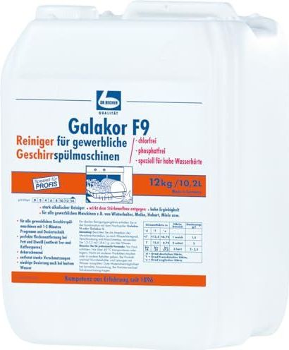 Dr. Becher - Galakor F9 - Vaatwasreiniger - 12 kg - 10 l