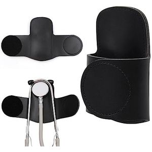 Lederen stethoscoophouder | Houderclip voor gemakkelijke toegang - Universele stethoscoophouder, PU lederen houderclip voor scrubs, artsen, studenten, verpleegkundigen, geschikt meeste