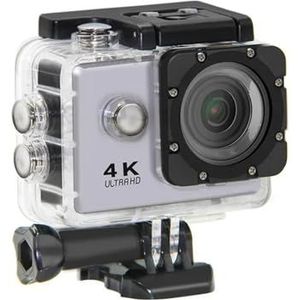 Actiecamera Ultra HD 4K / 30fps WiFi 2,0-inch 170D waterdichte onderwaterhelm Video-opname Fietsen skiën Camera's Sport Cam(WHITE)