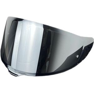 Motorhelm vizier lens, Helmvizier, CWR-F2 Gezichtsscherm Vervangend RF-1400 UV Beschermend Krasbestendig Helmvizier for Z8 RF-1400 NXR2 CWR-F2 (Transparant)(Silver)