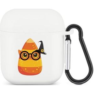 Leuke Snoep Maïs Halloween Kostuums Leuke Case Voor AirPods 2&1 Schokbestendige Beschermende Hoofdtelefoon Gevallen Cover Met Sleutelhanger Voor Mannen Vrouwen