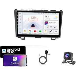 Android 13 Dubbel Din Auto Stereo Touchscreen Auto Stereo Voor Honda CR-V 2007-2011 Met Bluetooth GPS Navigatie WiFi FM Radio USB/SWC/Plug en Play Ondersteuning Carplay&Android Auto(4 Core Wifi 2G+32G