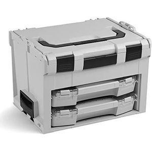 Bosch Sortimo LS BOXX 306 | incl. i-BOXX 72 H3 & i-BOXX 72 I3 in lichtgrijs | professionele gereedschapskist leeg kunststof
