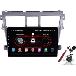 Android 15 Autoradio voor T-oyota Vios (2007-2013) 9 inch 2K touchscreen 2000 * 1200 Android hoofdunit multimediaspeler met Carplay, GPS-navigatie, BT, 5G WiFi, DSP, SWC,Y3