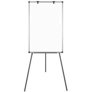 XMTECH Whiteboard met standaard, in hoogte verstelbaar, flipchart whiteboard, magnetisch whiteboard, droog afwasbaar, wit board, incl. 6 pennen, 12 magneten, magnetische gum accessoires