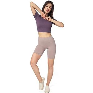 SOFTSAIL Vrouwen Leggings Korte Hoge Taille Katoenen Leggings Dames Shorts Fietsen Shorts Vrouwen Biker Casual Ademend Buikcontrole Sport Yoga Pilates Running Bike Gym Workout Womens Activewear,