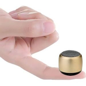Eageroo Bluetooth mini luidspreker draagbare speaker, stereogeluid met diepe bass technologie, goud (super mini speaker-goud)