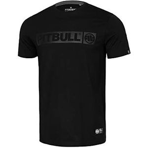 PITBULL Korte heren T-shirt Pit Bull West Coast Tricots All Black Hilltop hemd zwart, Zwart, M