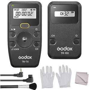 Godox TR-N1 2,4 G draadloze camera, timer, afstandsbediening, flitsontspanner met TR-N1 triggerkabel, vervanging voor Nikon D850/D800E/D800/D700/D5/D4/D3S/D3X/ D3/F100/N90S/F90X/F5/F6/F90, Fujifilm 5 Pro / S 3 Pro