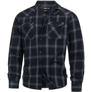 Indicode Heren Altin Shirt | Flanellen hemd Black M
