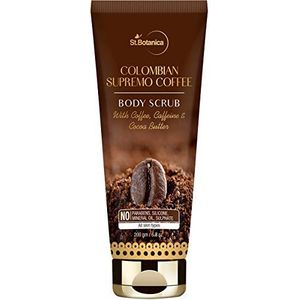 StBotanica Colombian Supremo Coffee Body Scrub 200 g | Met koffie, CafFine And Cocoa Butter | Geen SLS, Parabenen