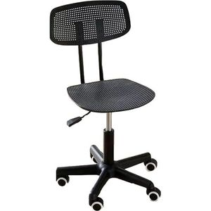 Armless bureaustoel Verstelbare hoogte Rolling Chair, draaibare computerstoel, ergonomische taakstoel, voor thuis/kantoor kleine ruimte (Color : A)