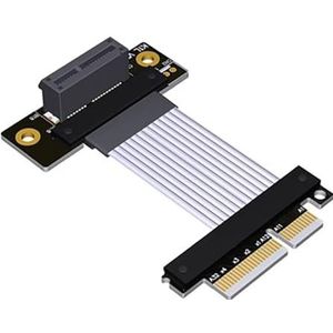 JMT PCI-E 4.0 naar x1 x4 verlengkabel 16G/BPS/64G/BPS-adapter voor netwerkkaart USB-kaart Solid State Drive SSD-kaart (15 cm, K21SL)