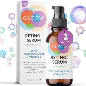 GLEOW Retinol Gezichtsserum met hyaluronzuur gezichtsserum voor dames, Resurfacing Retinol Serum, hydraterend nachtserum voor het gezicht, retinol voor het gezicht, 60 ml