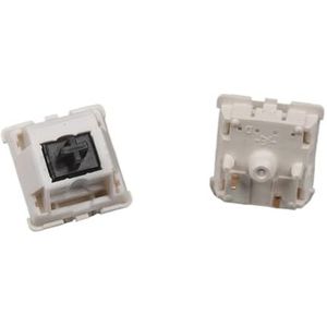 VGHJTYS Tactiele toetsenbordschakelaar zwart jade 5-pins machanische toetsenbordschakelaar voor doe-het-zelf gamingtoetsenborden (kleur: zwart jade 110 stuks)