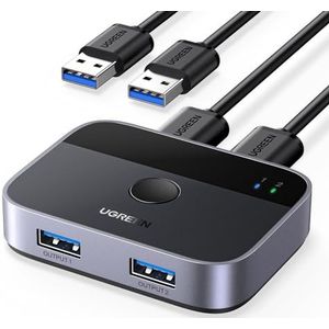 UGREEN - USB 3.0 Sharing Switch - Converter - Zwart - Inclusief 2 Datakabels