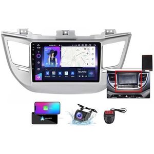 Android 13 Autoradio 9 Duim Touch Display Voor Hyundai Tucson 3 2015-2018 Met Carplay Android Auto/GPS/4G WiFi/FM RDS DAB+/Buletooth 5.0/Bediening op het stuur + Camera en DVR(B,NF-5)