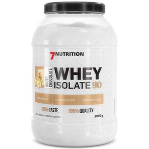 7Nutrition Whey Protein Isolate 90-1 pack - Muscle Building Shake - Met aminozuren - BCAA (2000g, White Chocolate)