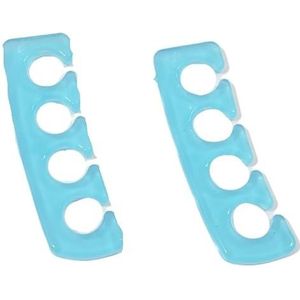 Zachte teenspreider Flexibele teenspreider Teennagelspreider Herbruikbare teenspreider Manicure teenspreider Teennagel Pedicure Tool Nagellak Teenspreider for Mannen En Vrouwen Herbruikbaar(5pcs blue)