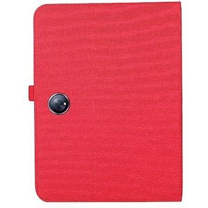 Tabletbescherming Compatibel met OnePlus Pad 11,6 inch 2023, Flip Fold Stand Case Beschermende stof Print Cover met Auto Wake Sleep met kaartsleuven tabletaccessoire(Color:Rosso)