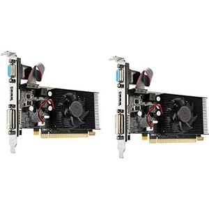 Bdfhjln 2 x grafische kaart HD7450 64Bit 2GB GDDR3 PCI-E 2.0X16 videokaart VGA DVI-I compatibel met Radeon HD 7450 2G 64 Bit
