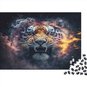 Tigers Puzzel Gaming Vierkante Dieren Puzzels voor Volwassenen Tieners, Houten Puzzel Home Decoration Puzzels Game 1000 stuks (75 x 50 cm)