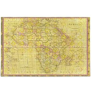 Afrika kunst vintage kaart puzzel 1000 stukjes voor volwassenen grote puzzel voor tiener geschenk kunstwerk woondecoratie
