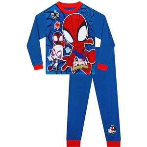 Marvel Spidey En Zijn Geweldige Vrienden Pyjama | Pyjama Sets Voor Jongens | Spiderman Pyjama's | Blauw 104