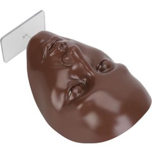 Make-up oefening gezicht, 5D lering make-up mannequin gezicht voor beginners cosmetica (black)