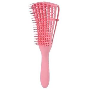 Kam 2 Stks Haar Kam Ontwarrende Borstel Hoofdhuid Massage Haar Borstel Ontklitter Borstel Voor Krullend Haar Dik Haar Octopus Haarborstel Vrouwen Mannen Salon (Roze)