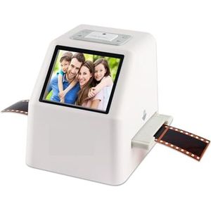 Draagbare 22MP negatieffilmscanner, 35mm diaconverter, foto- en digitale beeldviewer met 2,4"" LCD-scherm en ingebouwde bewerkingssoftware(FS610-white)