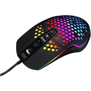 1 st holle gaming muis laptop muis laptops desktop computers bedrade muis ronde top laptop muis voor laptop computer holle muis mannen en vrouwen plastic USB-controller (kleur: zwart, maat: 11X