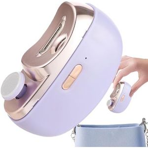 Raxove Automatische nagelknipper, elektrische nagelknipper | nagelknipper met ledlicht | USB oplaadbare nagelknipper en 2-in-1 nagelknipper voor senioren