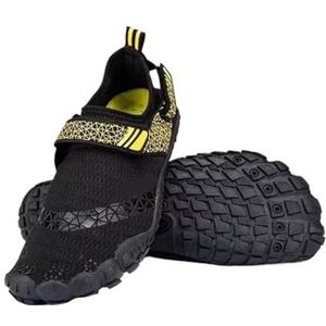 UBOHUZ Waterschoenen, waterschoenen, outdoor, sneldrogend, strand, heren, dames, 1 paar, zwemmen, aquaschoenen, blote voeten, ademend, wandelen, antislip voor surfen, duiken, Zwart, 47 EU