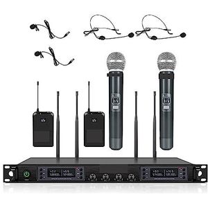 Draadloze Microfoon, Draadloos microfoonsysteem for stereo in-ear draadloos monitorsysteem IEM UHF-monitoring PTU-7000C