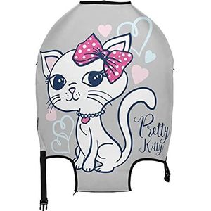 AJINGA Mooie witte kat meisje roze reisbagage beschermer koffer cover XL 29-32 inch, Meerkleurig1, XL 29-32 in