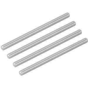 YUEKOPOU 304 roestvrijstalen draadstangen - Verpakking met M4-draadstangen van staal for doe-het-zelf- en bouwprojecten(M4x300mm)