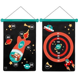 Scratch 6182001 6182001-dartspel voor kinderen, astronaut, groot, magnetisch, 70 x 36 cm