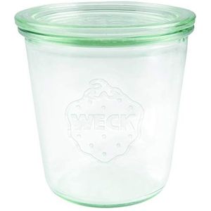 Weck Inmaakpot 290 ml (hoogwaardig wegwerpglas, inmaakglas met glazen deksel; hittebestendig; geschikt voor de magnetron; ovenbestendig; ovenbestendig; rond randglas) 900, 6 stuks