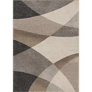 Modern design woon- of slaapkamer tapijts-sGolvend patroon - Beige 120x160s-sBinnen - The Carpet PEARL