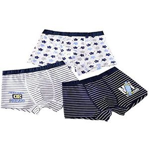 Kinderen Katoenen Ondergoed 3 Pack Jongens Boxershorts Zachte Katoenen Baby Jongen Kinderen Grote Kinderen Boxer Shorts 2-15 Jaar Oud (A5,160)