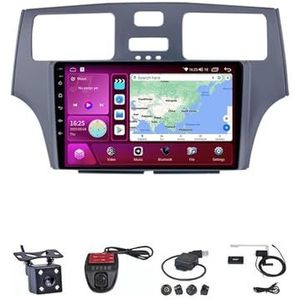 Android Autoradio Video Multimedia Speler, 9 Inch Touch Screen Radio Plug And Play Autotoebehoren met Bluetooth En Navigatie En Achteruitrijcamera Voor Lexus ES300 ES330 XV30 ES250 2001-2006 (Size