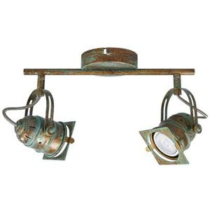 Lindby plafondlamp 'Janek' (vintage) in Brons uit overige metaal o.a. voor woon-/ eetkamer - plafonnière, plafondverlichting